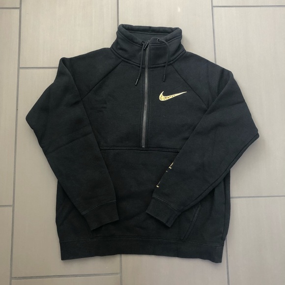 nike mock neck hoodie